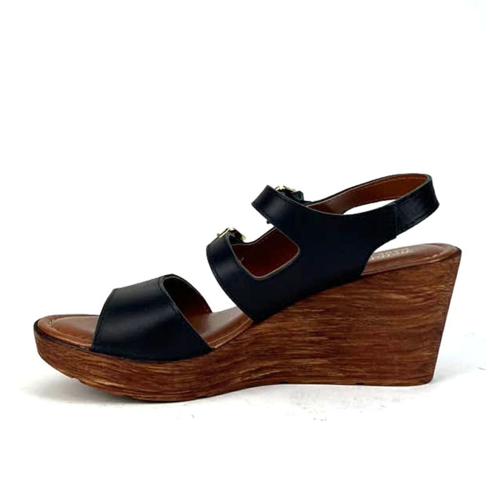 New Bella Vita Women Shoes Leather Sandals Open Toe Black Slingback Shoes US 10 - Picture 3 of 7